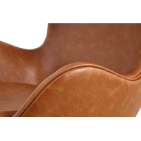 Replica Egg Chair aus Kunstleder im Vintage-Look