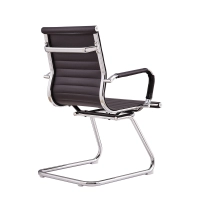 Sedia da ufficio Alu Lowback Fixed Edition in similpelle