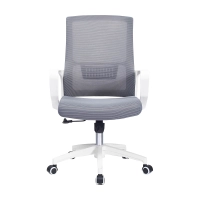 Chaise de bureau à dossier bas Mesh Ergo en maille de fibres