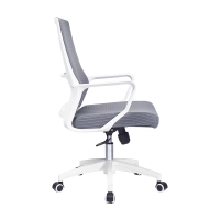 Chaise de bureau à dossier bas Mesh Ergo en maille de fibres
