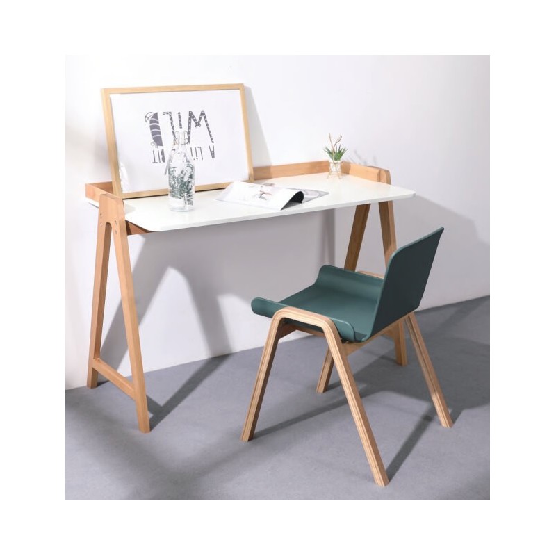 Mesa de escritorio Pop con Patas de Roble Macizo