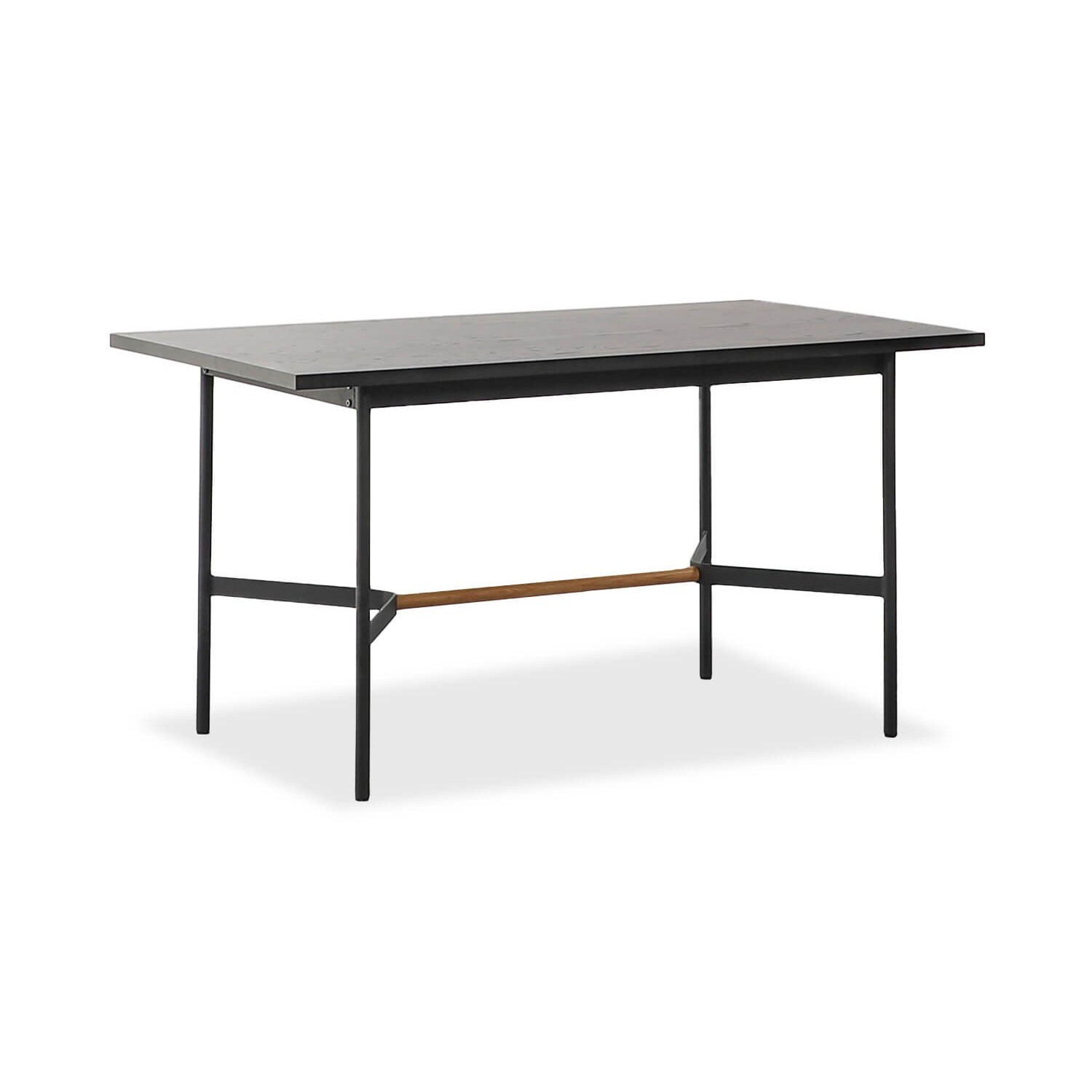 Mesa de Jantar Retangular Blackstorm 140x80cm em Madeira de Carvalho