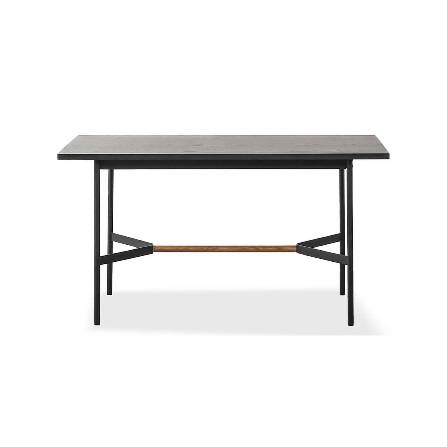 Table à Manger Rectangulaire Blackstorm 140x80cm en Bois de Chêne