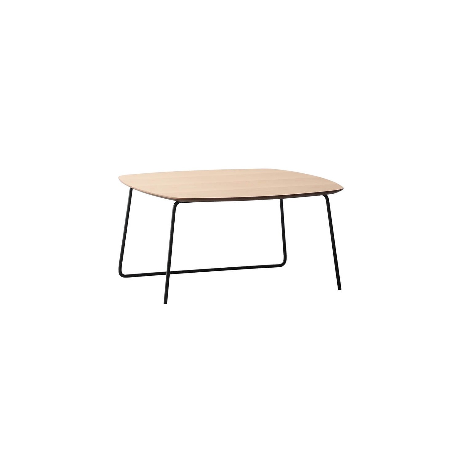 Mesa de centro quadrada 80x80cm em madeira de carvalho