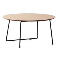 Kulatý konferenční stolek 80 cm z dubového dřeva