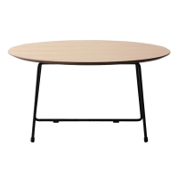 Table Basse Ronde 80cm en Bois de Chêne