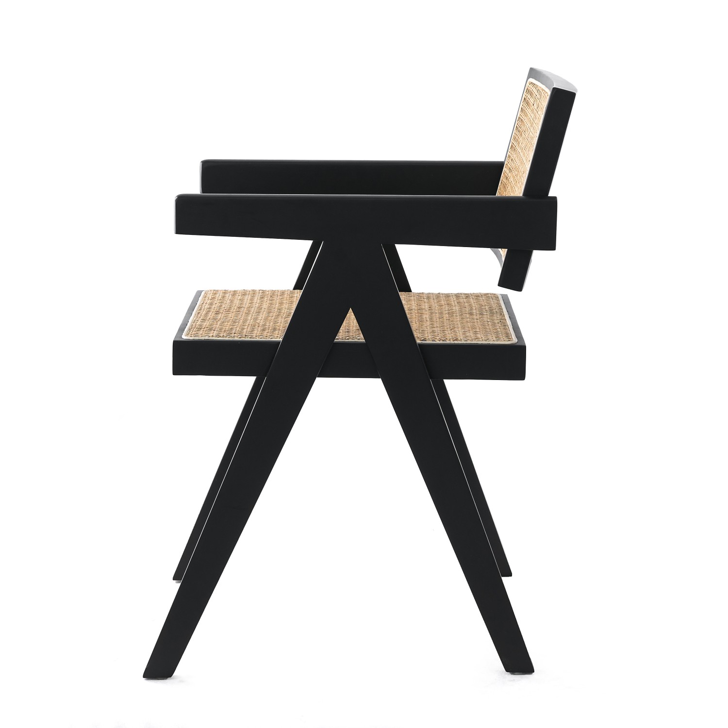 Réplica silla Chandigarh con brazos del diseñador Pierre Jeanneret 
