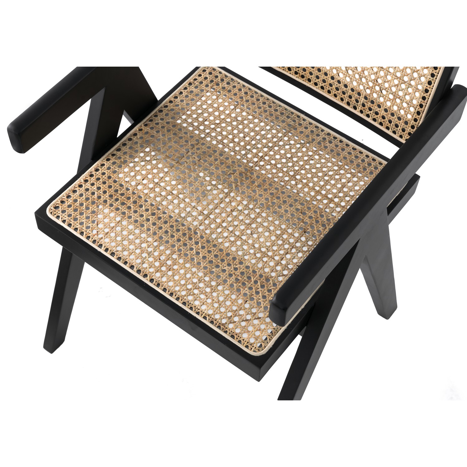 Réplica silla Chandigarh con brazos del diseñador Pierre Jeanneret 