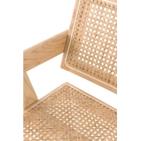 Replica Chandigarh stoel met armen door ontwerper Pierre Jeanneret 