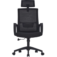 Silla Oficina Mesh Highback Black Edition en Malla de Fibra