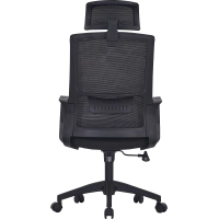 Kancelářská židle Highback Black Edition ze síťoviny z vláknité síťoviny