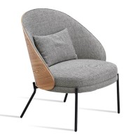 Fauteuil Nordic Earth avec coussin en coton