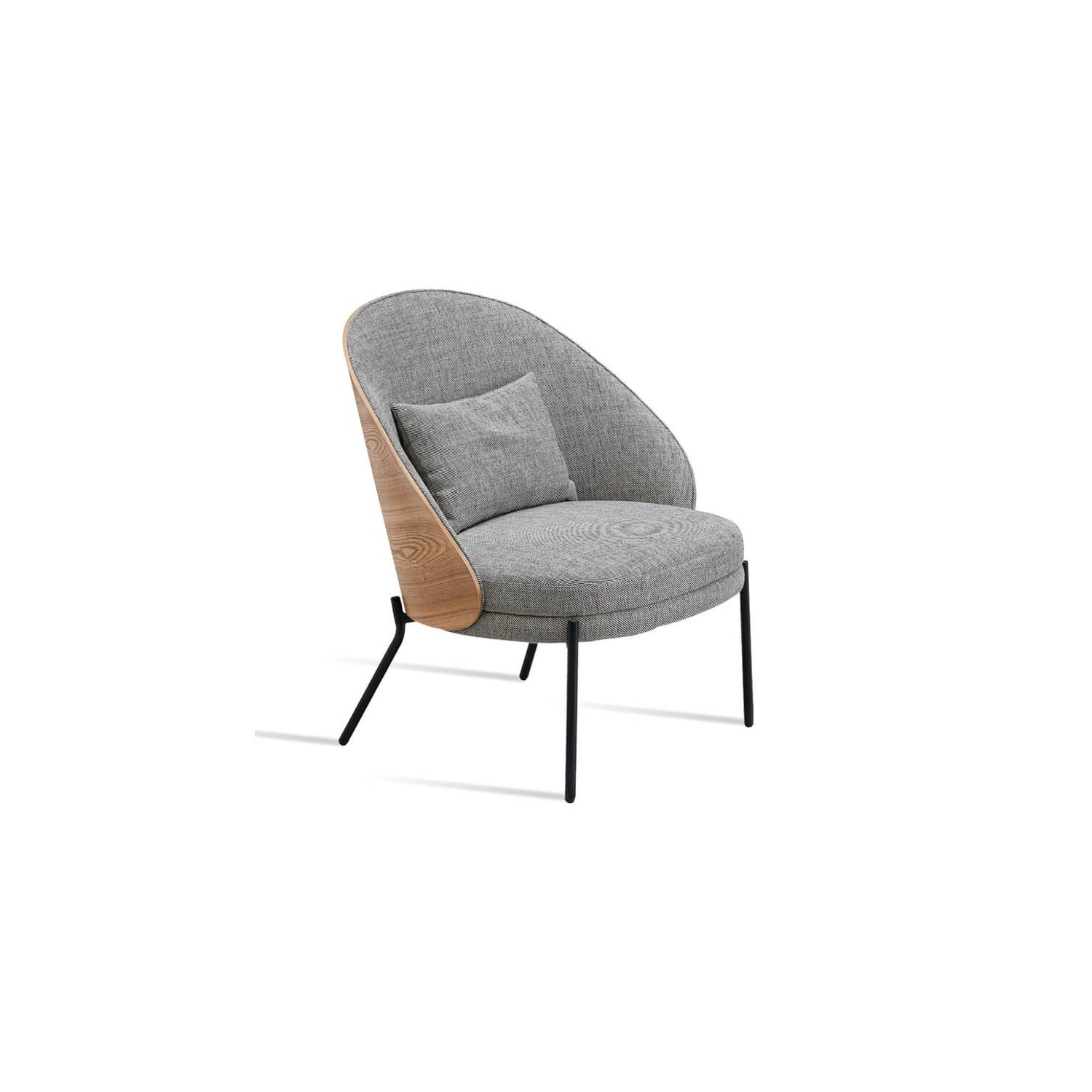 Sillón nórdico Earth con cojín en algodón