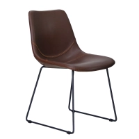 Industrial Chair "City" Upholstered in Faux Leather
