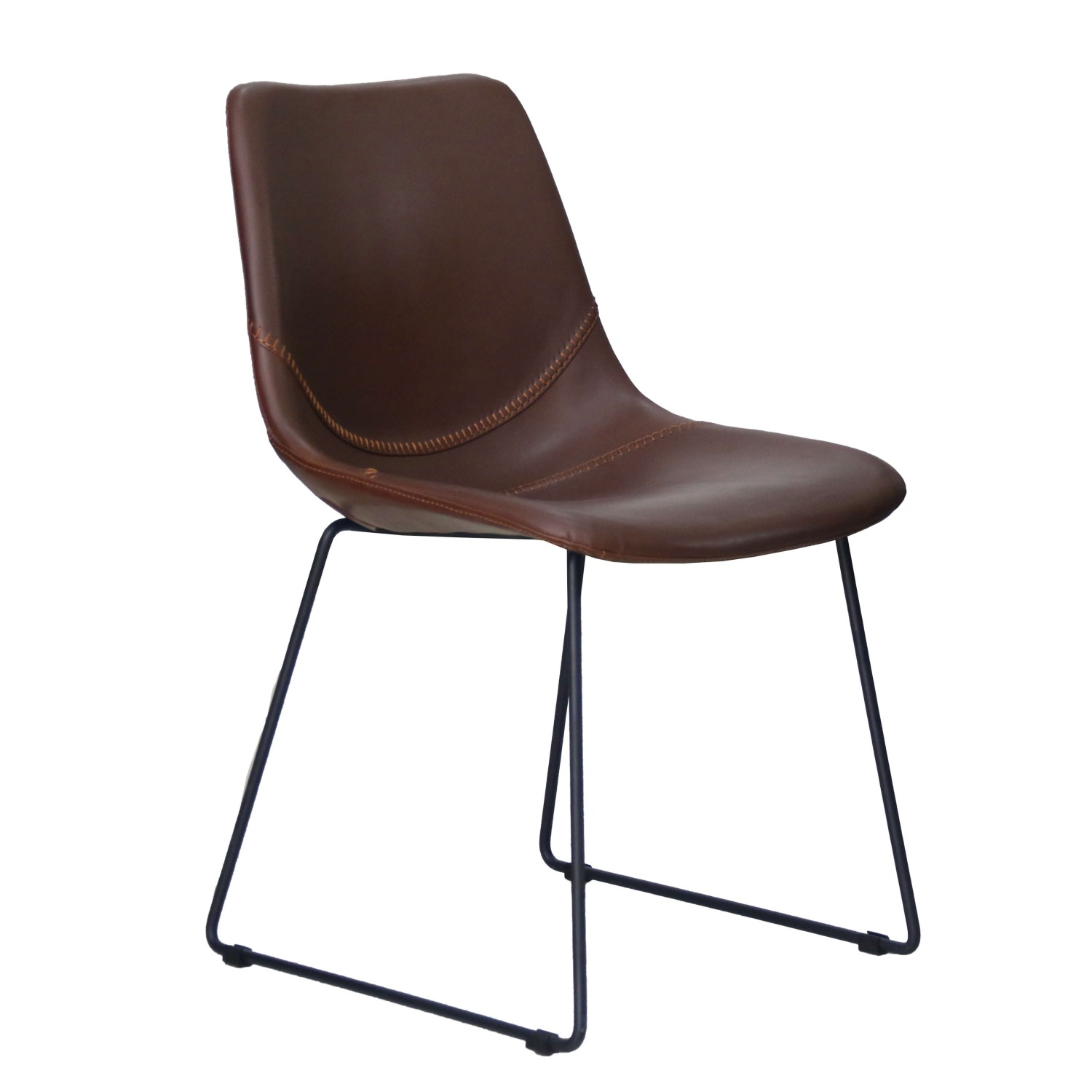 Silla Industrial City Tapizada en Polipiel