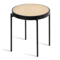 Tavolino North in rattan 50cm