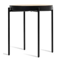 Tavolino North in rattan 50cm