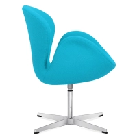 Réplica de la silla Swan en cachemir de Arne Jacobsen