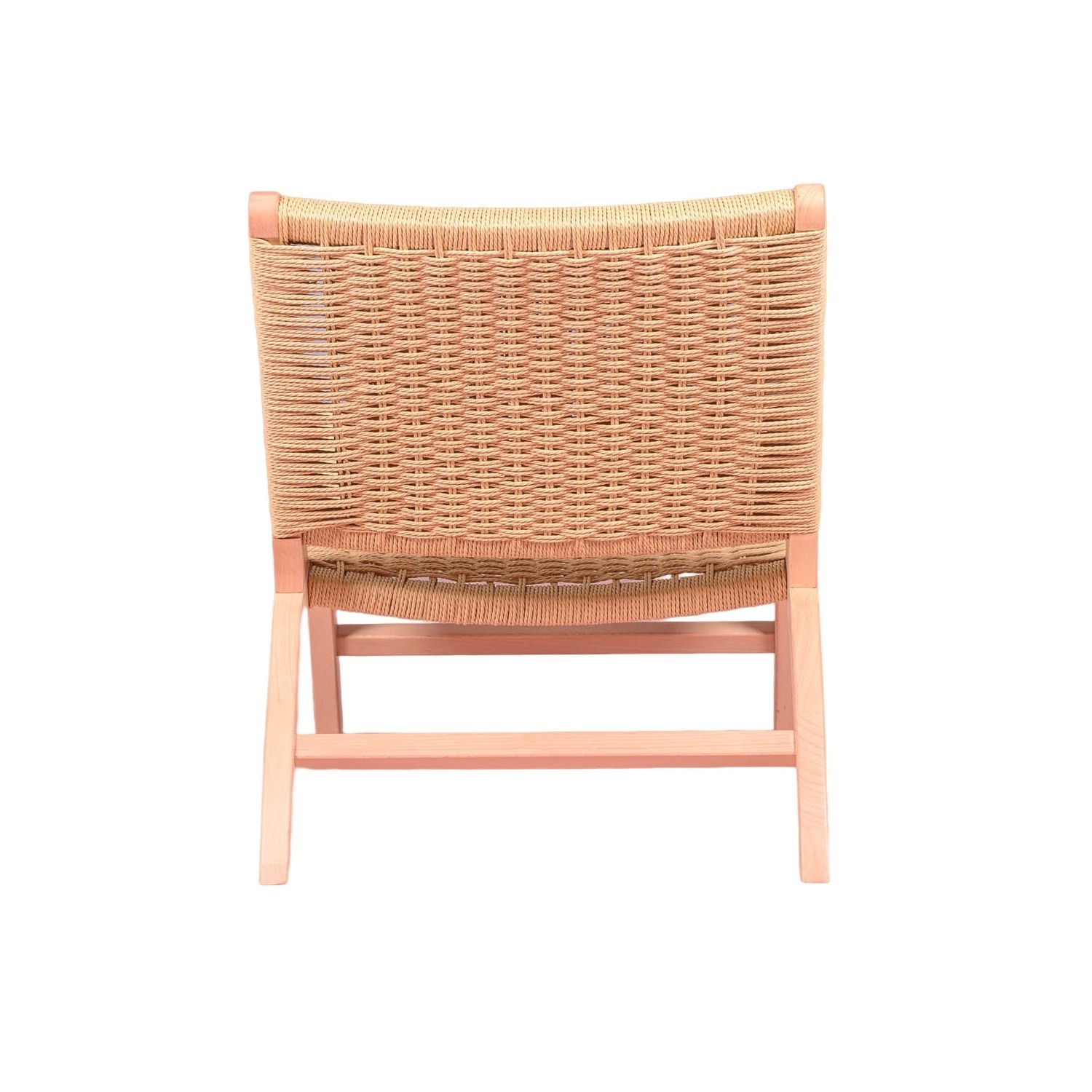 Sillón Nórdico Forest en madera de haya y cuerda natural