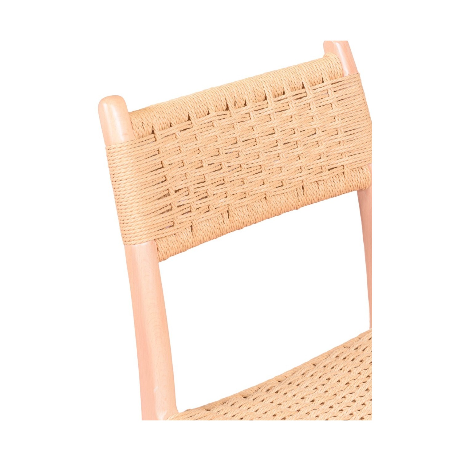 Liam Nordic chair in beech wood and natural rope
