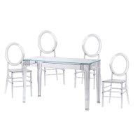 Pack Table Ghost 120cm Et 4 Chaises Felipe Ghost