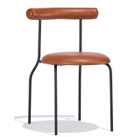 Industriestuhl Elbow gepolstert mit Kunstleder