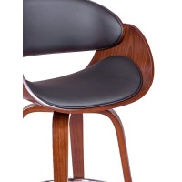 Tabouret Burrow avec coussin en similicuir