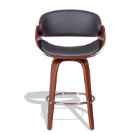 Tabouret Burrow avec coussin en similicuir