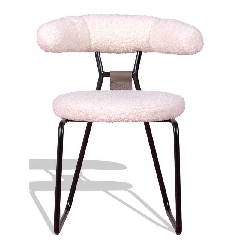 Oxford designer chair upholstered in bouclé