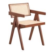 Replica Chandigarh stoel met armen door ontwerper Pierre Jeanneret 