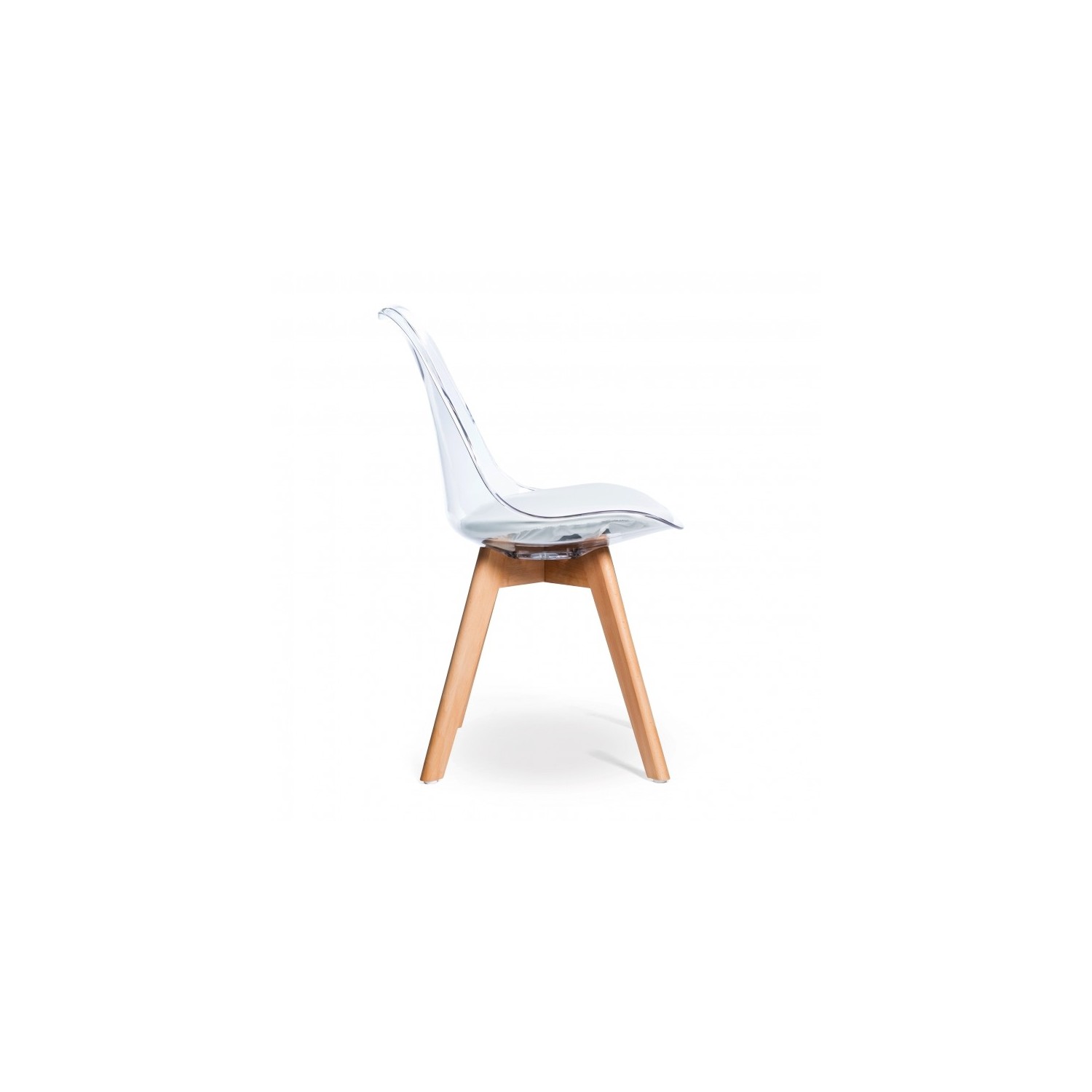 PACK 4 CHAISES VERONA TRANSPARENTES