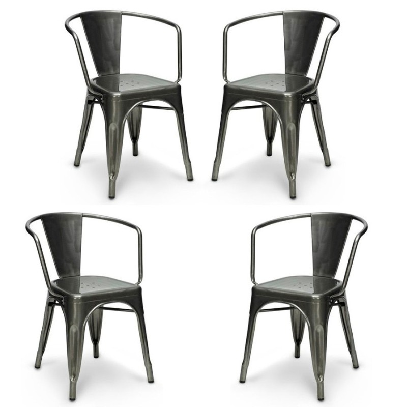 PACK 4 SILLAS BISTRO ARMS